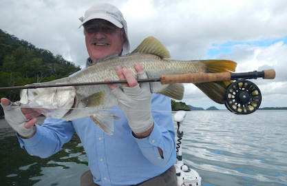 Catch Barramundi on fly with G&T Charters